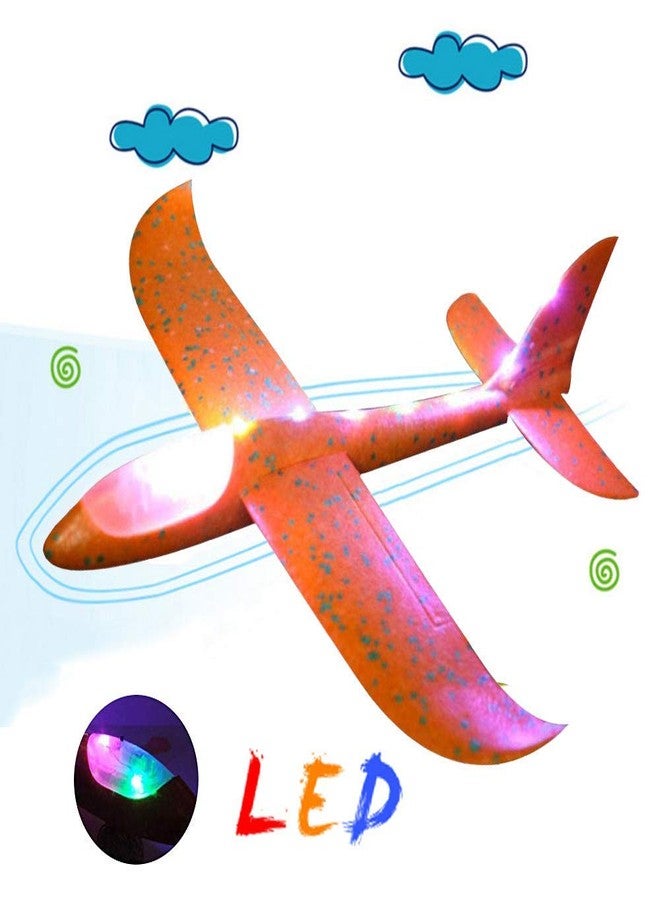 iChoice™ Foam Plane With LED Light, Dual Flight Mode Glider, Large Throwing Aeroplane for 3 to 8 Year Children's (Assorted) - Image 2